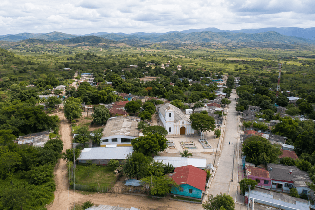 Vista aérea de Macayepo, Carmen de Bolívar